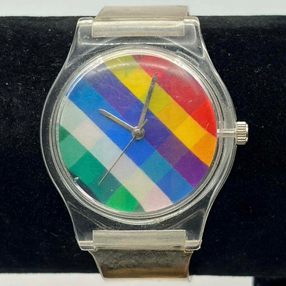 Rainbow Stripe Watch